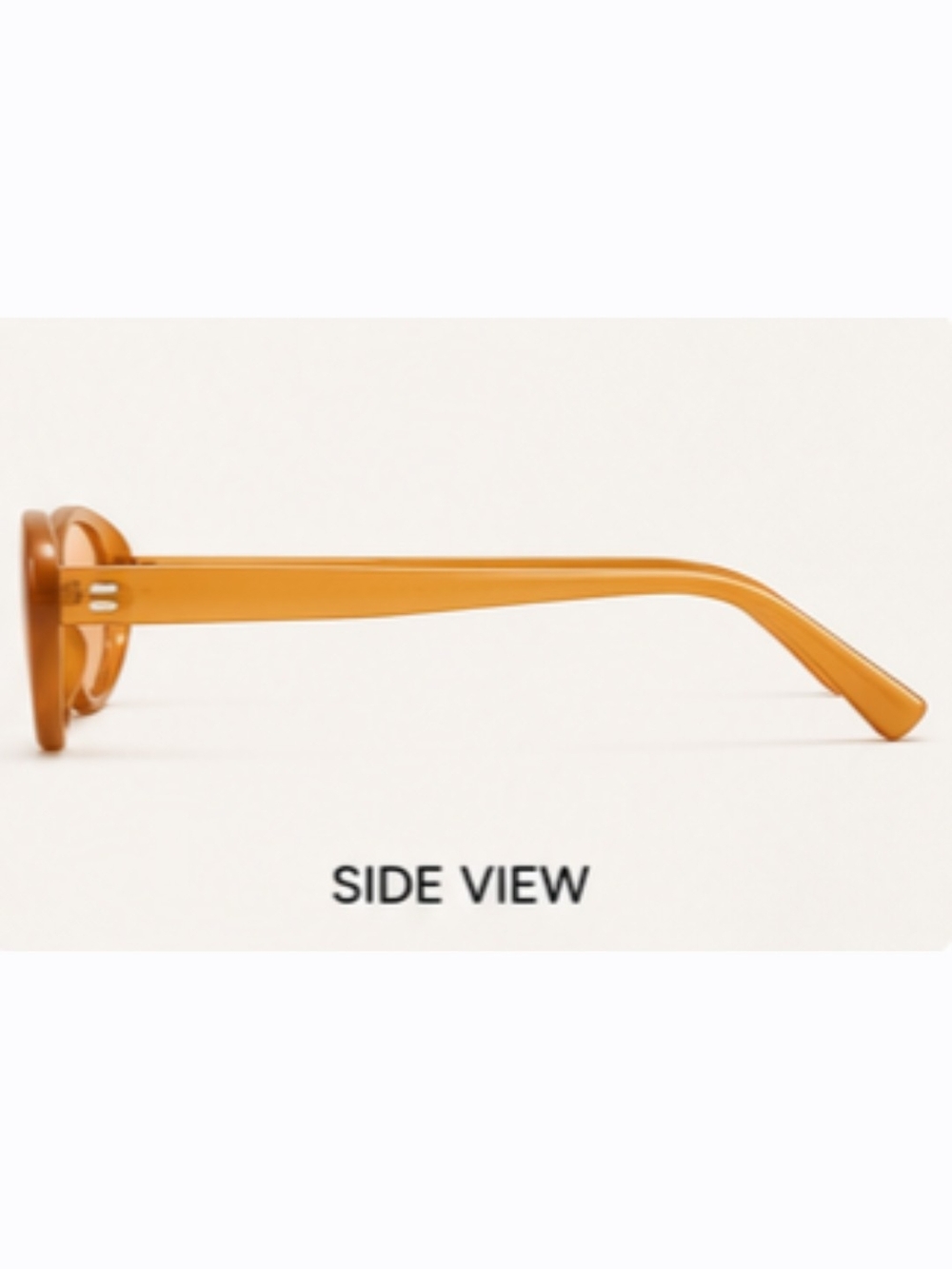 Women's Retro Oval Sunglasses - Amber - Picture 4 of 12
